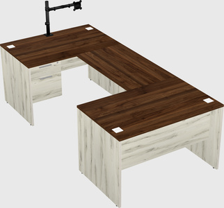 U-shaped desk