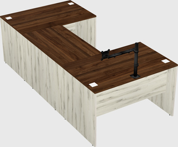 U-shaped desk