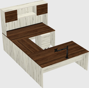 U-shaped desk