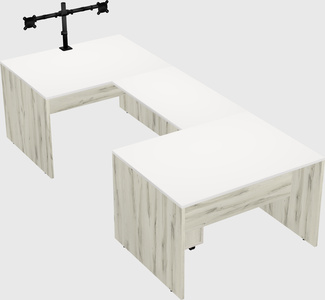 U-shaped desk