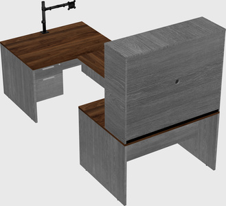 U-shaped desk