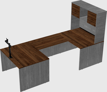U-shaped desk