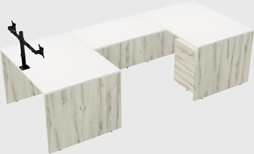 U-shaped desk