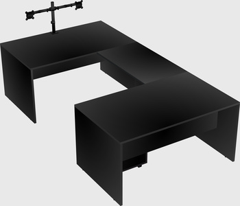 U-shaped desk