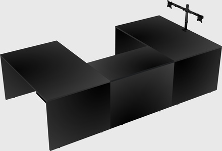 U-shaped desk