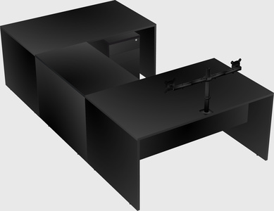 U-shaped desk