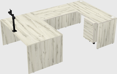 U-shaped desk