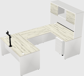 U-shaped desk