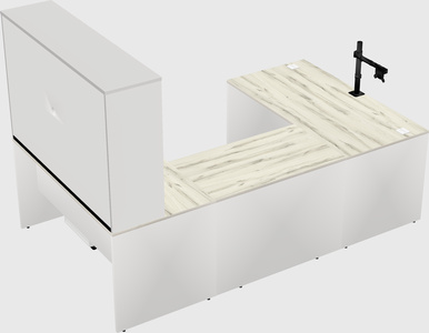 U-shaped desk