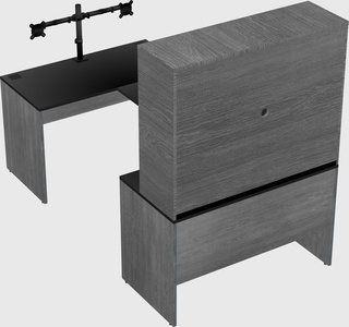 U-shaped desk