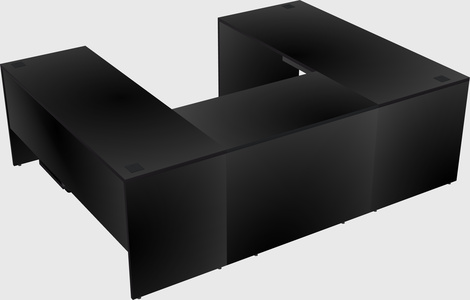 U-shaped desk