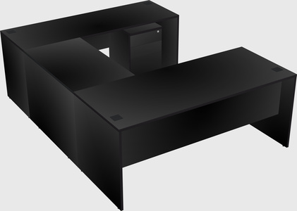 U-shaped desk