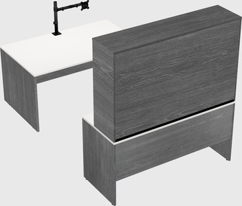 U-shaped desk