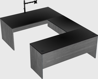 U-shaped desk