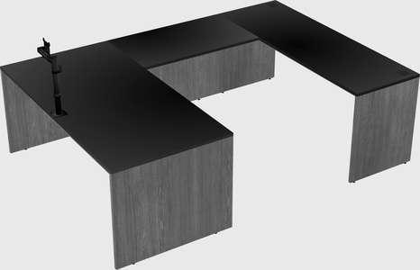 U-shaped desk