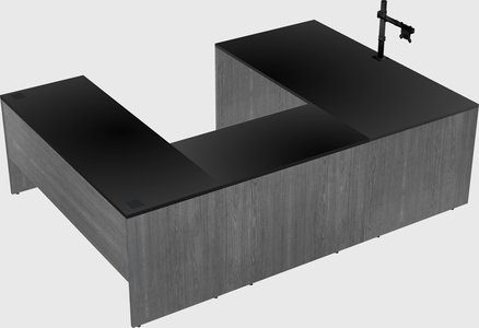U-shaped desk