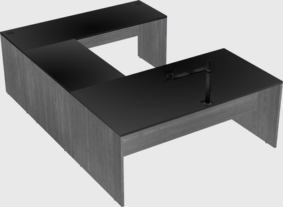 U-shaped desk