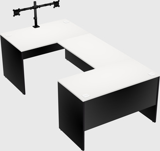 U-shaped desk
