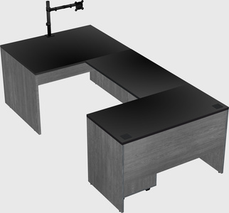 U-shaped desk
