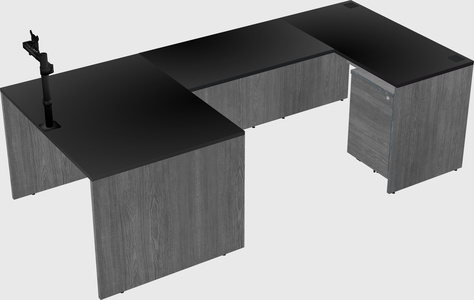 U-shaped desk