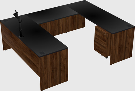 U-shaped desk