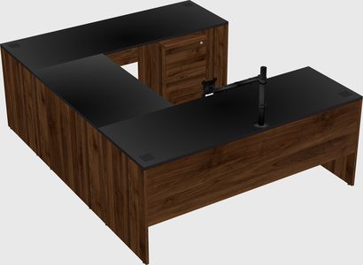 U-shaped desk