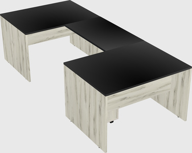 U-shaped desk