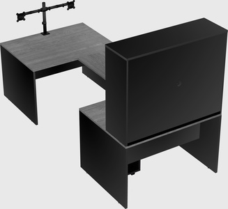U-shaped desk