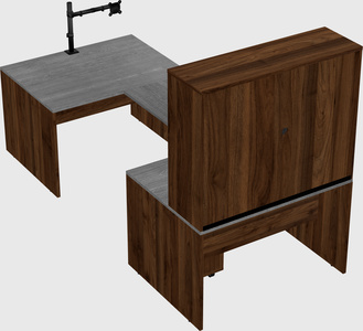 U-shaped desk
