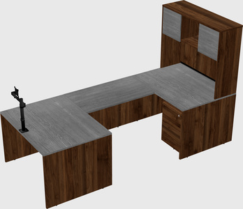 U-shaped desk