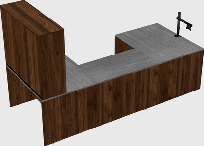 U-shaped desk