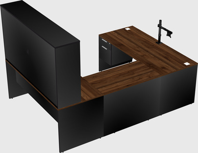U-shaped desk