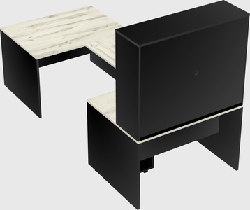 U-shaped desk