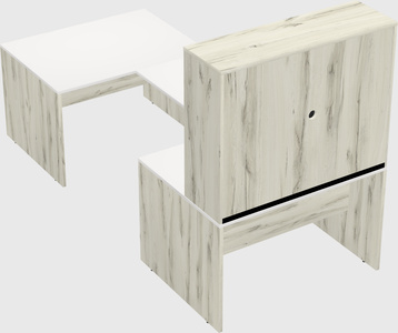 U-shaped desk