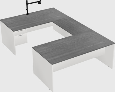 U-shaped desk