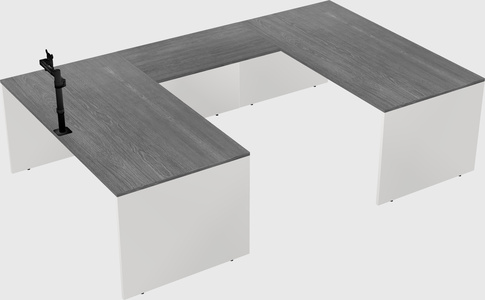 U-shaped desk