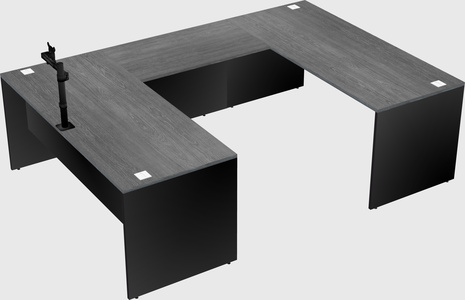 U-shaped desk