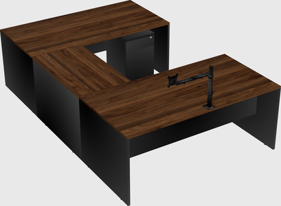 U-shaped desk
