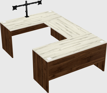 U-shaped desk