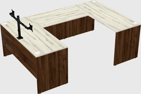 U-shaped desk