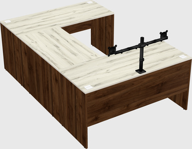 U-shaped desk