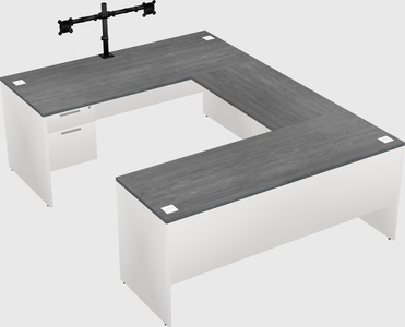U-shaped desk