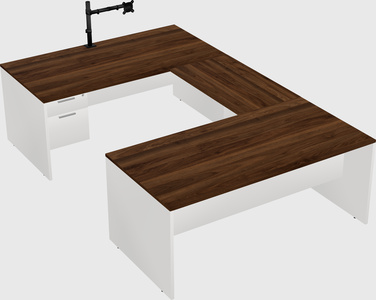 U-shaped desk