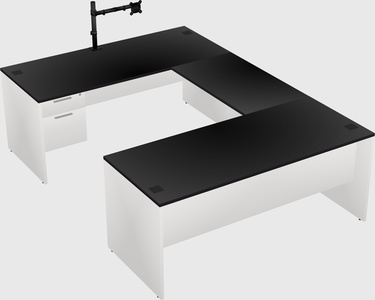 U-shaped desk