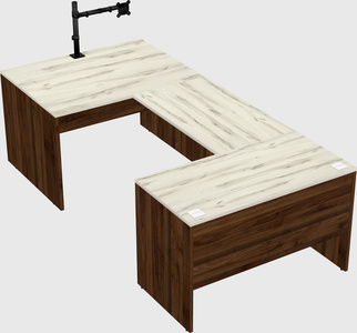 U-shaped desk