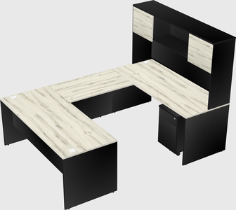 U-shaped desk