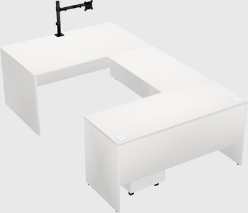 U-shaped desk