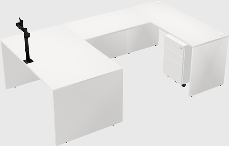 U-shaped desk