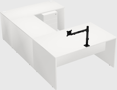 U-shaped desk
