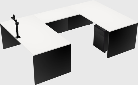 U-shaped desk